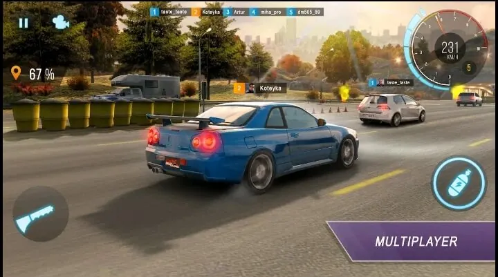 Multiplayer CarX highway racing mod apk